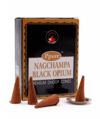Благовония конусы Черный Опиум Black Opium, Ppure, 15 гр