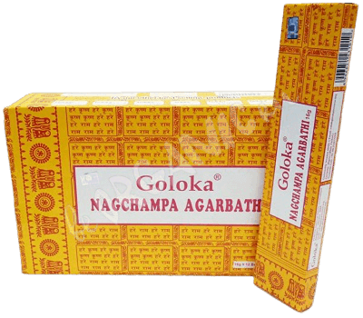 Благовоние пыльцовое Goloka Nag Champa Наг Чампа, Agarbatti, 15 гр