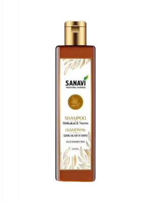 ​​​​​​​Шампунь с шикакаи и нимом, Санави (SANAVI) 200 мл
